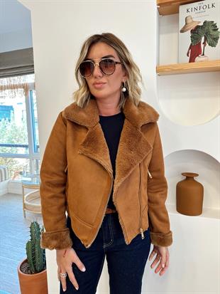 Birinci Sınıf Kürk Astarlı , Taba Nubuk Mont