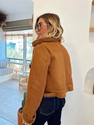 Birinci Sınıf Kürk Astarlı , Taba Nubuk Mont