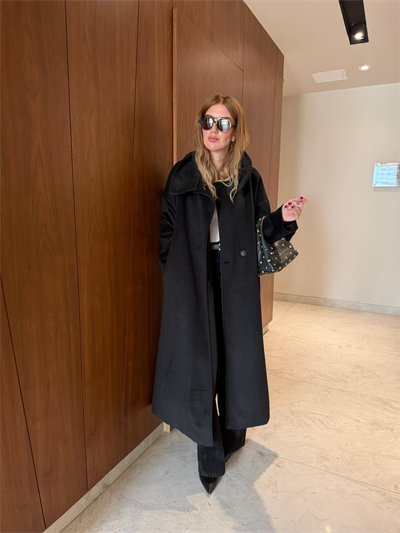 Orijinal Model , Siyah , Premium Kaşe Kaban
