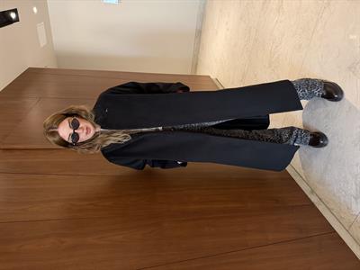 Orijinal Model , Premium Yün & Pamuk , Siyah Kaşe Palto