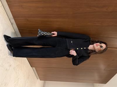 Premium , Siyah , Süet Jean Palazzo