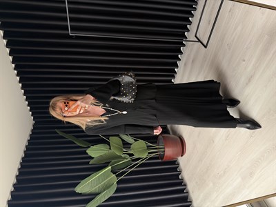 Siyah , Merserize Triko , Etekli Takım