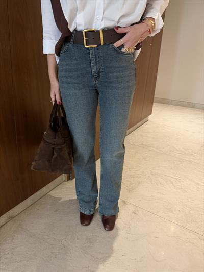 Boru Paça , Tint Mavisi , Likralı Jean