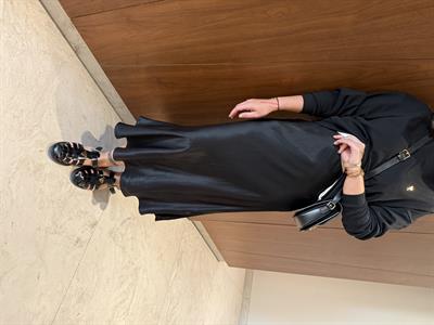 Beli Gizli Lastikli , Pamuk Saten , Siyah Etek