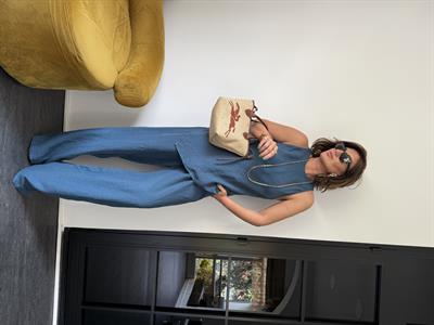 %100 Cotton , İndigo , Premium , Keten Takım