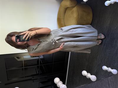 Vizon Beli Lastikli, Tencel Pantolon Etek