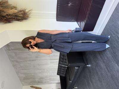 Orijinal Model , Bağlamalı , Lacivert , Bluz & Pantolon , Takım