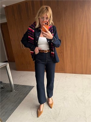 Süet Kemerli Pantalon, Taba Dikişli Vatkalı Premium Jean Takım 