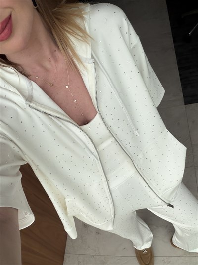 Ekru , Taş Detaylı , Üçlü Modal Takım