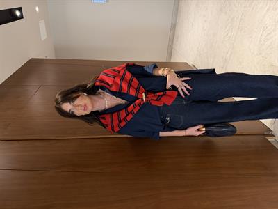 Oversize Lacivert , Poplin Gömlek