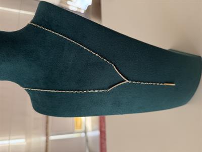 Zirkon Taşlı , 14K V Kolye