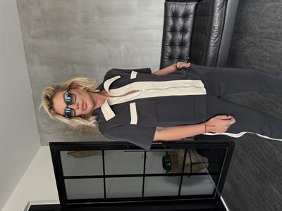 Orijinal Marka , Önden Fermuarlı , Kısa Kollu , Tasarım Modal Takım