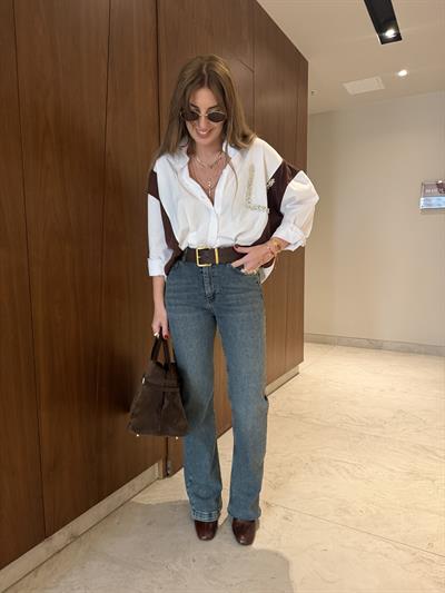 Boru Paça , Tint Mavisi , Likralı Jean