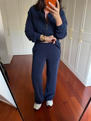 Orijinal Marka , Belden Büzgü Detaylı , Lacivert Modal Takım