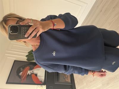Marka Logolu , Şardonlu Sweatshirt & Şort , Lacivert Takım