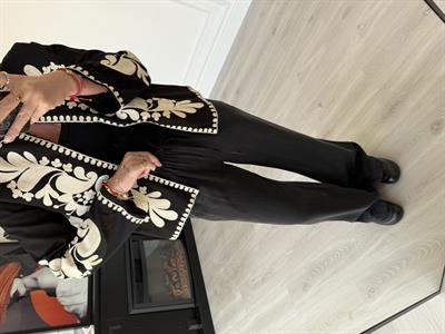 Orijinal Marka Beli Lastikli Antrasit Tencel Pantolon