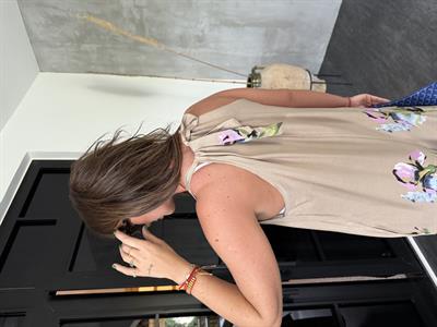 Çiçek Desenli , Natural Bej , İthal , Premium Tulum