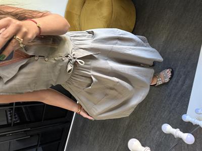 Vizon Beli Lastikli, Tencel Pantolon Etek