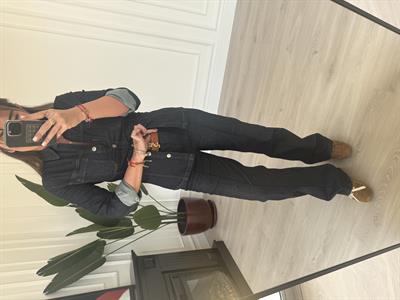 Orijinal Model Full Likralı Lacivert Jean Takım