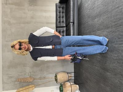 Orijinal Marka , Tencel Palazzo , Blue Jean