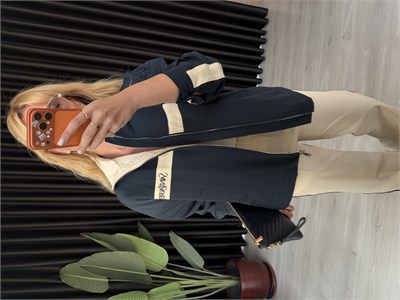Orijinal Model , Logo Nakışlı , Lacivert Ceket Takım
