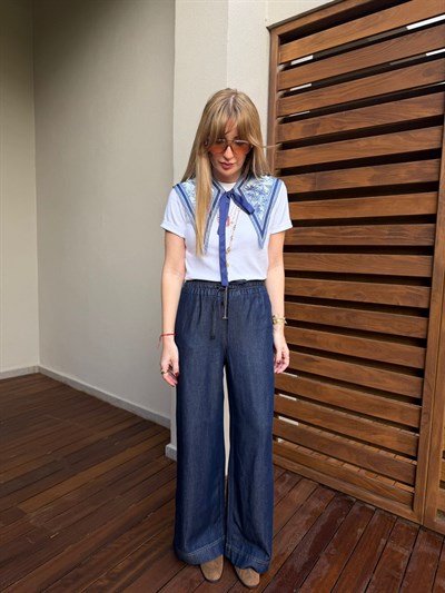 Orijinal Marka , Beli Lastikli , Premium Tencel Jean