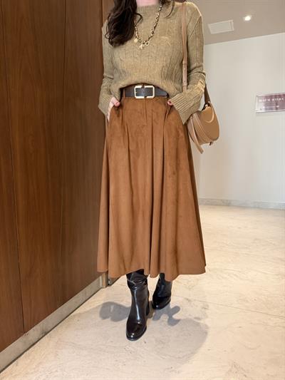 Kemerli , Premium , Taba Süet Etek