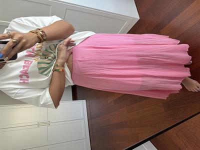 Pembe , Kraşlı Etek