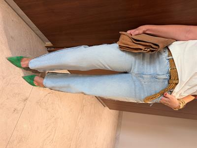 Orijinal Marka , Yanı Dikiş Detaylı , Buz Mavisi Jean