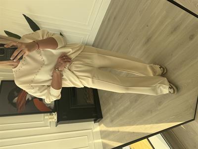 Beli Lastikli , Tok Modal , Bej Eşofman Altı