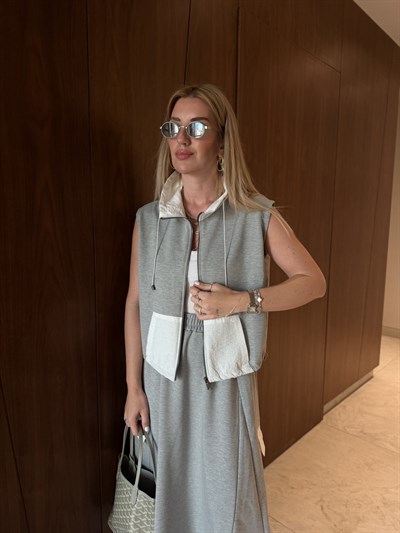 Orijinal Model , Paraşüt Garnili , Premium Etek & Yelekli Takım