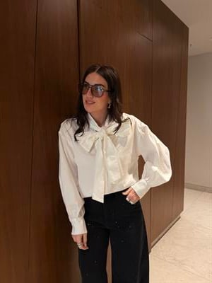 Şal Yakalı , %100 Cotton , Beyaz Tasarım Gömlek