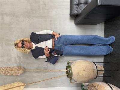 Orijinal Marka , Tencel Palazzo , Blue Jean