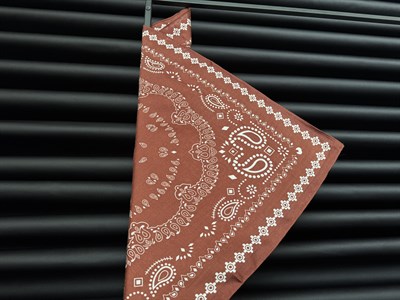 70x70 cm Bordo Paisley Şal