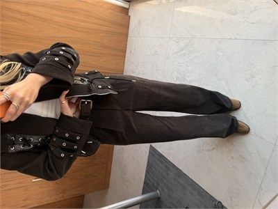 Özel Dokulu , Full Likralı , Acıkahve Pantolon