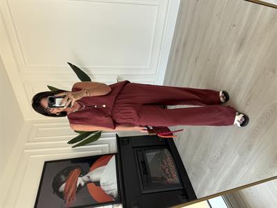 Kiremit , Tencel Modal , Bluz & Pantolon Takım