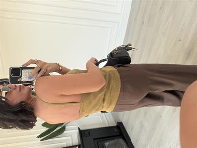 Gold Parıltılı , Askılı Bluz