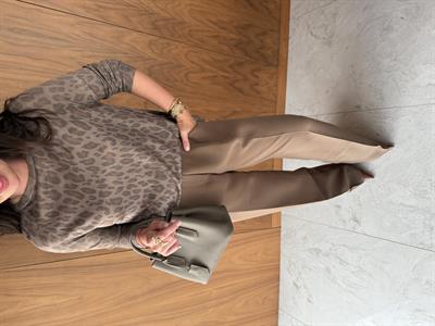 Vizon , Premium Krep Kumaş , Palazzo Pantolon