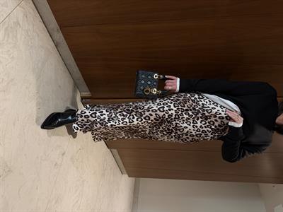 Beli Lastikli , Leopar Saten Etek 