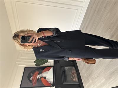 Yıldız Broşlu Lacivert Premium Takım