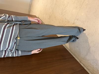 Özel Dokulu , Gri , Palazzo Pantolon