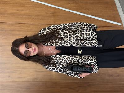 Orijinal Model , Premium , Saten , Leopar Bomber Ceket