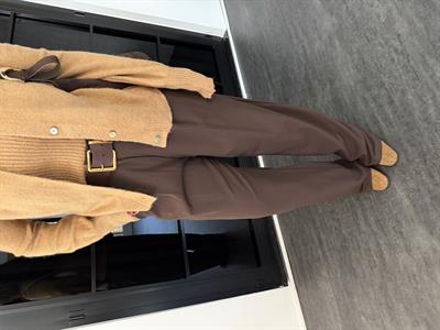 Özel Dokulu , Acı Kahve Palazzo Pantolon