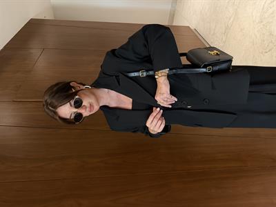 Siyah Krep Kumaş , Premium Blazer Ceket