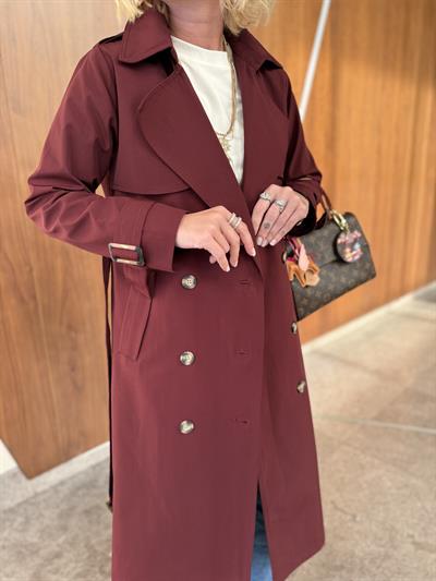 Orijinal Marka , Bordo , Premium Trençkot