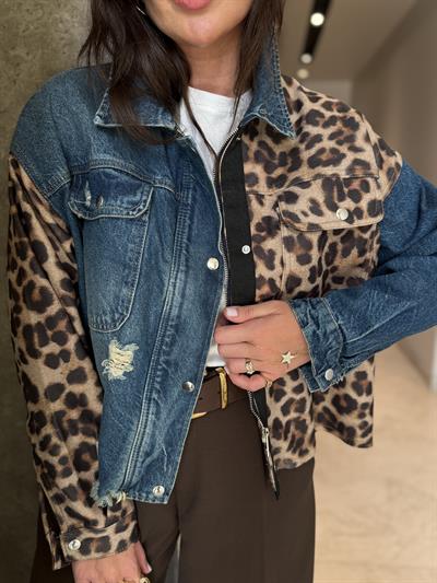 Leopar Desenli , Jean Ceket