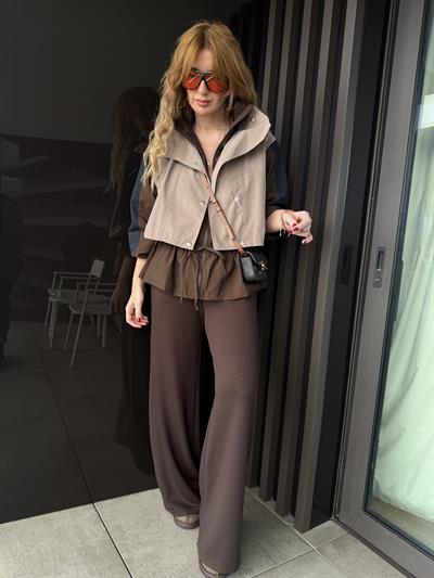 Orijinal Model , Ekru Garnili , Acıkahve Modal Takım