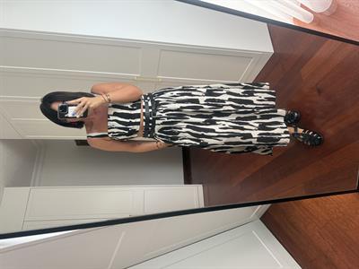 Çift Kemerli , Siyah & Beyaz , Etek Takım