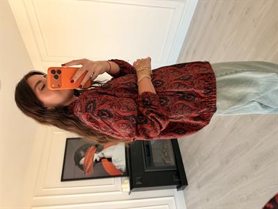 Bordo & Lacivert Özel Dokuma Bomber Ceket