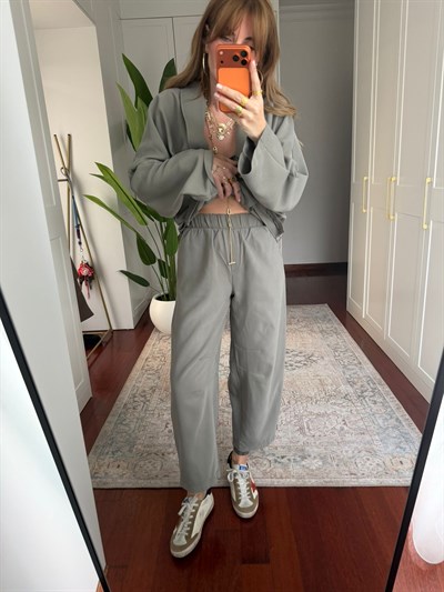 Dört Düğmeli , Premium Double Tencel , Nil Yeşili Blazer Takım